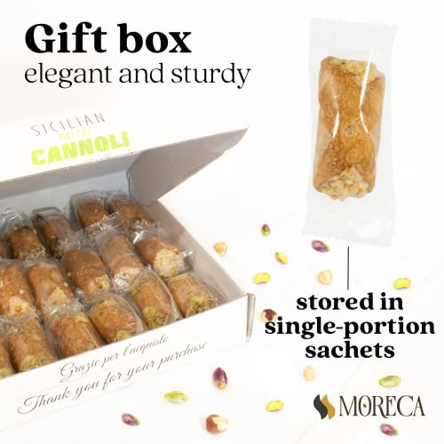Biscotti, Cannoli Italian Cookies. 18 mini Cannoli Box with Pist...