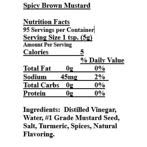 Morehouse Spicy Brown Mustard - 17 Oz