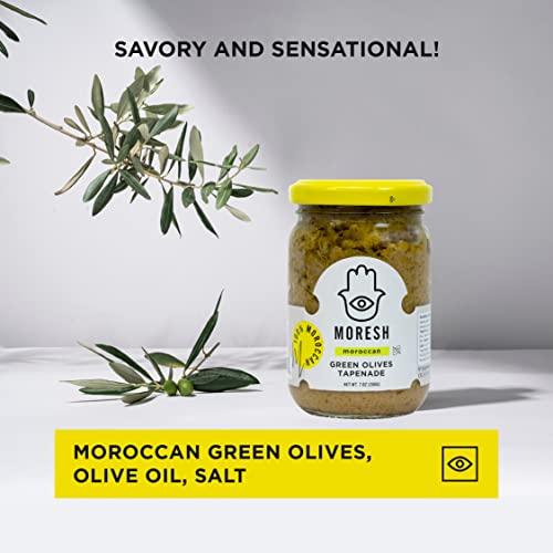 Moresh Green Olives Tapenade Spread, All-Natural Ingredients, 10...