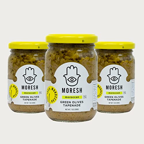 Moresh Green Olives Tapenade Spread, All-Natural Ingredients, 10...