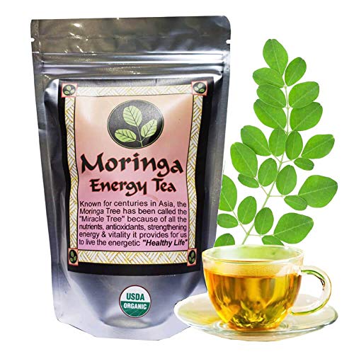 Moringa Energy Tea - Loose Leaf 3 Oz. Usda Organic, Hand Harvest