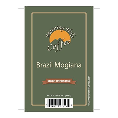 Brazil Mogiana Green Unroasted Coffee Beans 2 Pounds