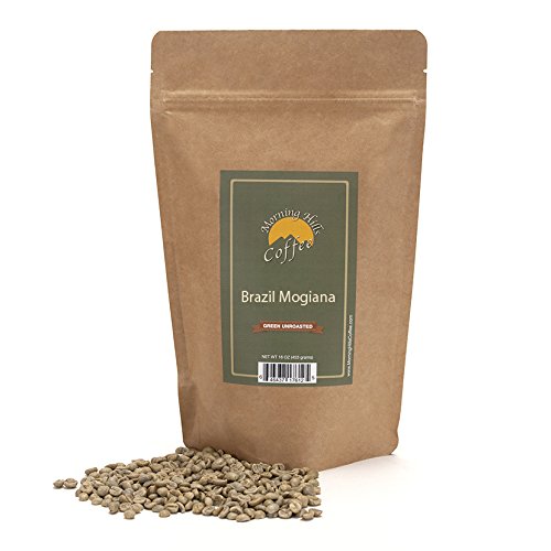 Brazil Mogiana Green Unroasted Coffee Beans 2 Pounds