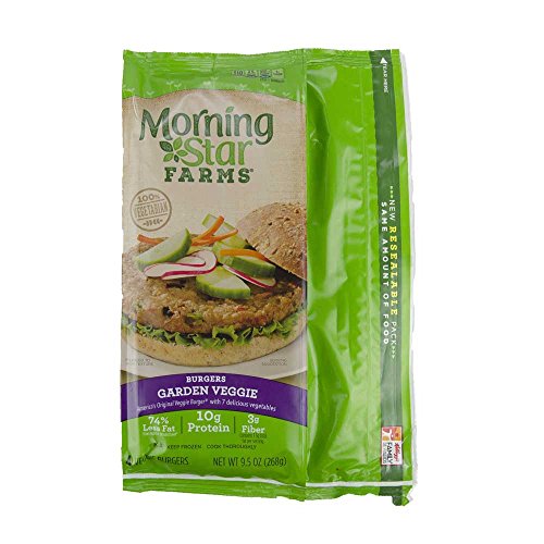 Morningstar Farms Garden Veggie Burgers, 9.5 Ounce -- 8 Per Case.