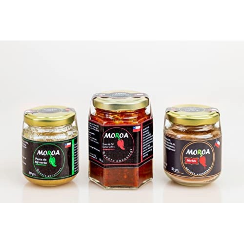 Moroa - Cacho Cabra Chili Paste + Green Chili Paste + Merkén Chi...