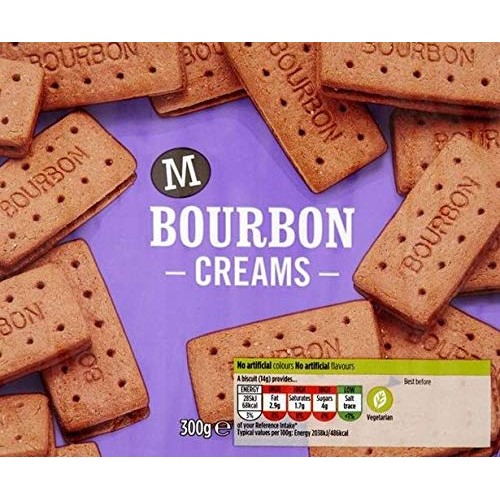 Morrisons Bourbon Creams, Chocolate Sandwich Biscuit With A Cho