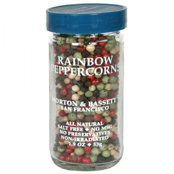Morton & Bassett Rainbow Peppercorns, 1.9-Ounce Jars Pack of 3