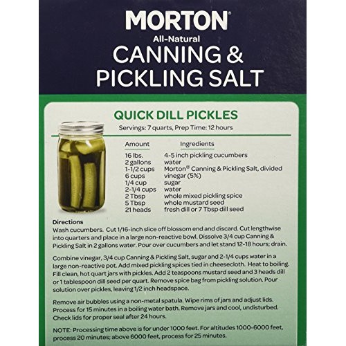 Morton Canning An Pickling Salt 4 Lb Box 2 Pack