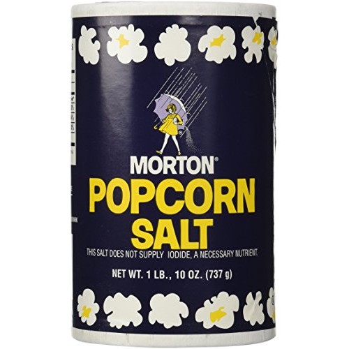 1Lb 10Oz Morton Popcorn Salt For Green Salad, Corn On The Cob, F