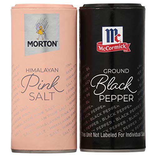 Morton All-Natural Himalayan Pink Salt &Amp; Mccormick Pepper Shaker