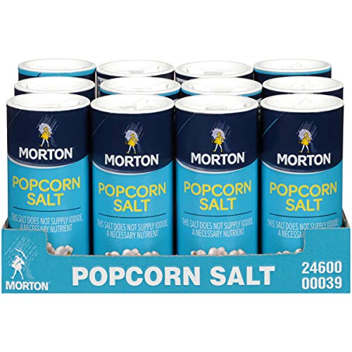 Morton Popcorn Salt, 3.75 Ounce Shaker Pack Of 12