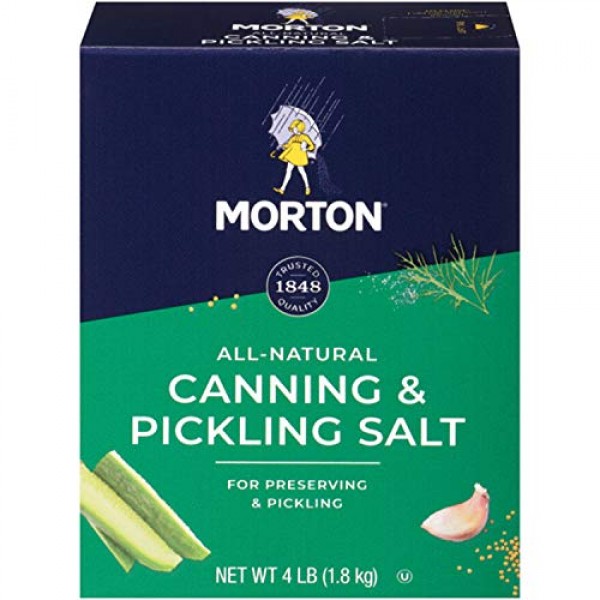 Morton Canning & Pickling Salt, for Preserving and Pickling, 4 L...