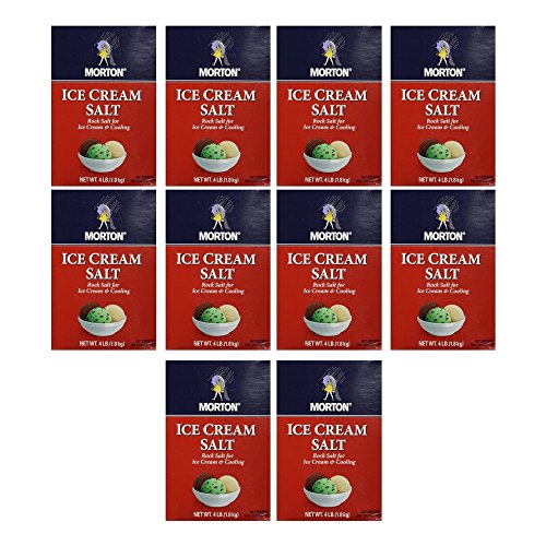 Morton Ice Cream Salt 4Lb Box Pack Of 10