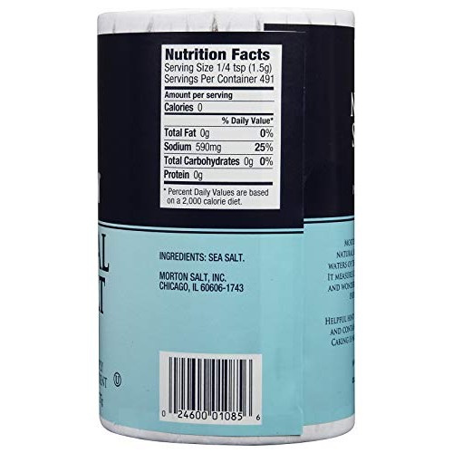 Morton Salt Natural Sea Salt - 26 Oz - 2 Pack