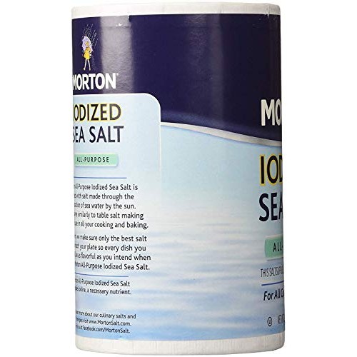 Morton Sea Salt - 26 Oz For All Cooking And Baking Iodized Sea