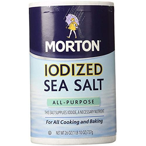 Morton Sea Salt - 26 Oz For All Cooking And Baking Iodized Sea