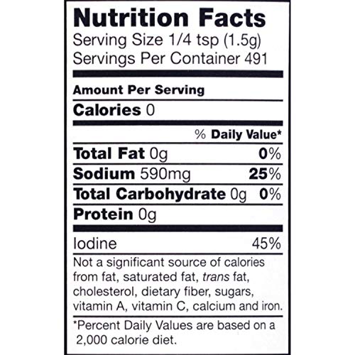 Morton Table Salt, Iodized, 26 Ounce Pack Of 24