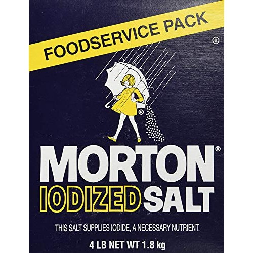 Morton Iodized Table Salt - 4Lb. Box 2 Pack