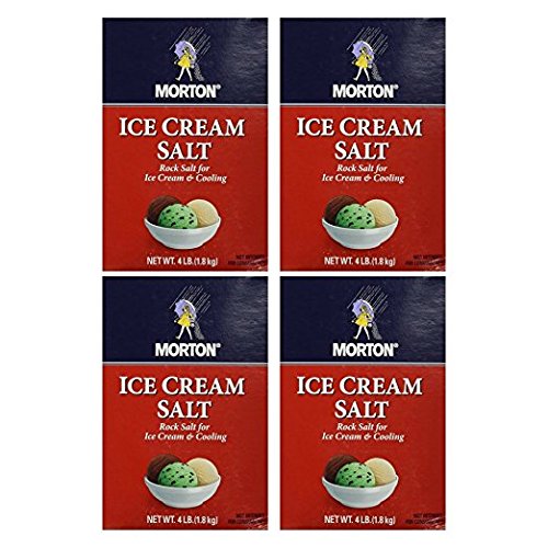Morton Ice Cream Salt 4Lb Box Pack Of 4
