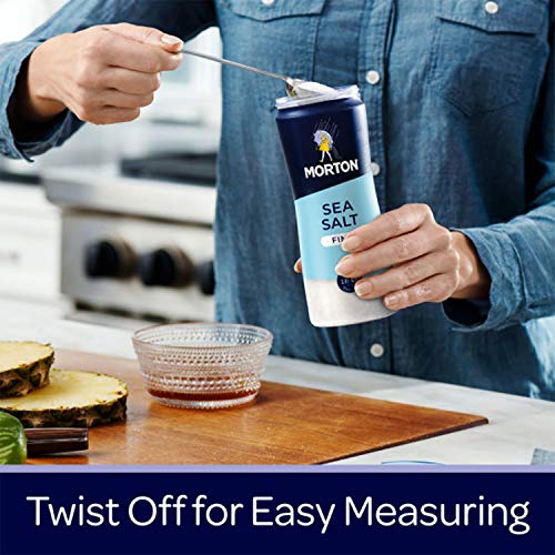 Morton All Purpose Sea Salt, Fine, 17.6 Ounce Pack Of 12