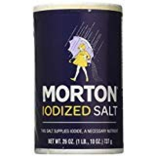 Morton Iodized Salt, 26 Oz 4 Pack