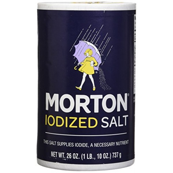 Morton Iodized Salt, 26 Oz, Pack Of 2