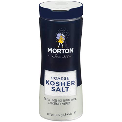 Morton Kosher Salt, Coarse, 16 Ounce - PACK OF 2