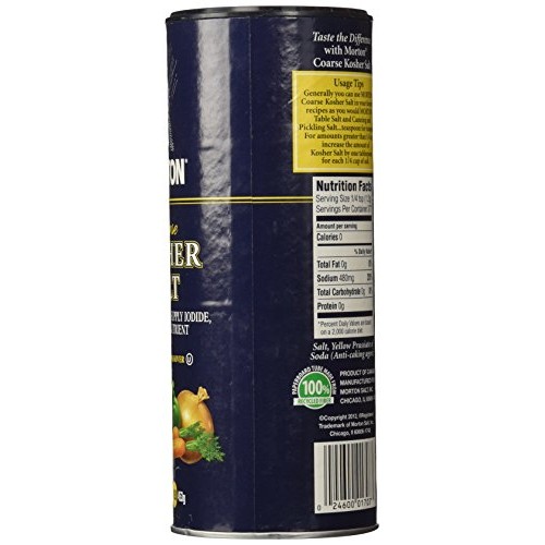 Morton Kosher Salt Coarse, 16 Oz Pack Of 1