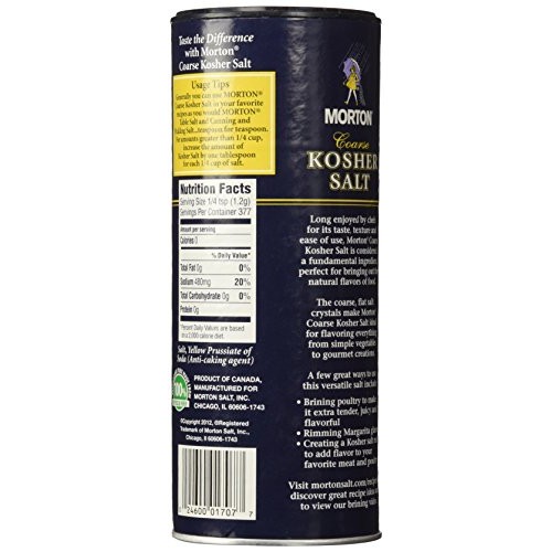 Morton Kosher Salt Coarse, 16 Oz Pack Of 1