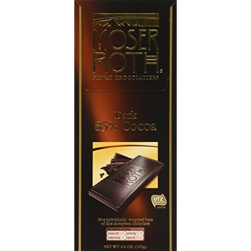Moser Roth Privat Chocolatiers 85% Cocoa 4 Packs Moser Roth Privat Chocolatiers 85% Cocoa 4 Packs