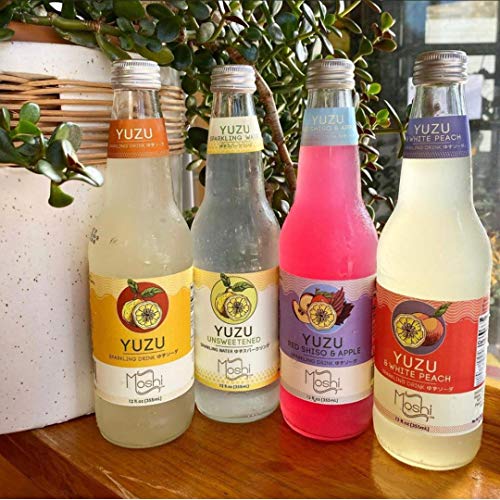 Moshi Yuzu Sparkling Drink - Variety Pack, Made With 100% Yuzu J