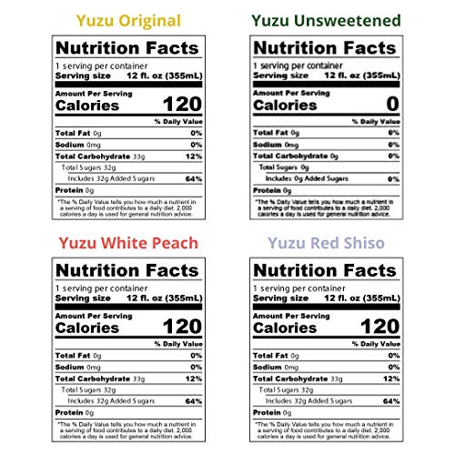 Moshi Yuzu Sparkling Drink - Variety Pack, Made With 100% Yuzu J