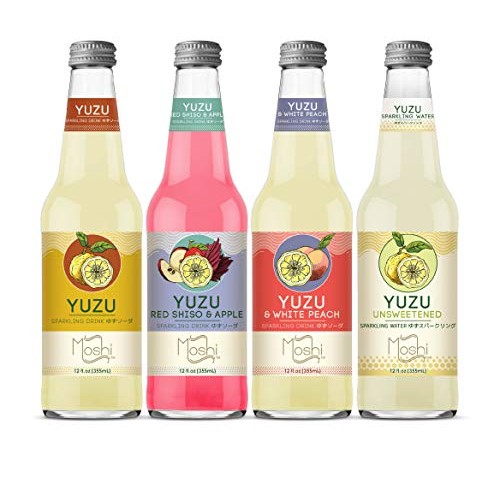 Moshi Yuzu Sparkling Drink - Variety Pack, Made With 100% Yuzu J