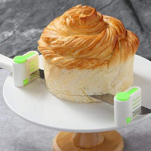 Bread Cutter,Mosunx Housewares 4 Pcs Adjustable Even Cake Slicin