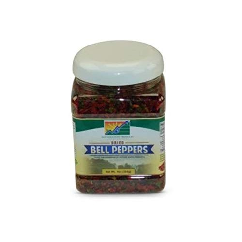 Mother Earth Products Dehydrated Mixed Bell Peppers Jar, 9 Ounce