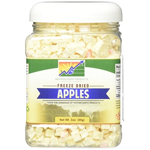 Mother Earth Products Freeze Dried Apples, Net Wt 3Oz 85G