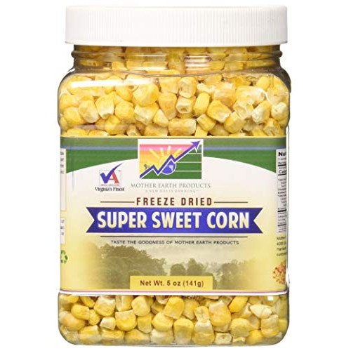 Mother Earth Products Freeze Dried Corn, Super Sweet, Quart Jar