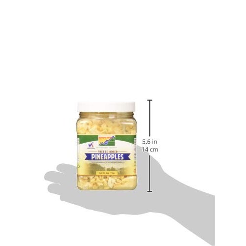 Mother Earth Products Freeze Dried Pineapples, 4 Oz