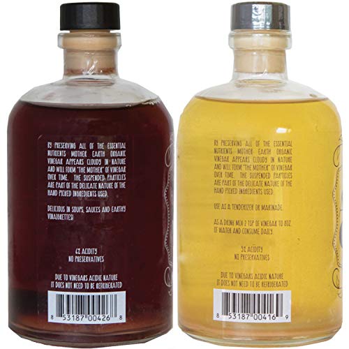 Mother Earth Org Apple Cider &Amp; Red Wine Vinegar With The Mother,