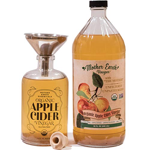 Mother Earth Org Apple Cider &Amp; Red Wine Vinegar With The Mother,