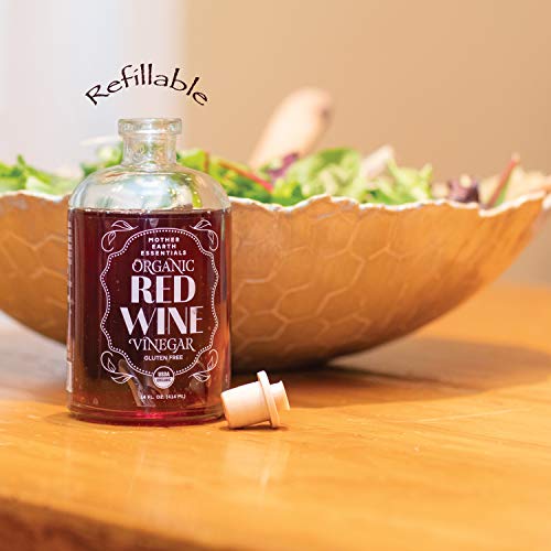 Mother Earth Org Apple Cider &Amp; Red Wine Vinegar With The Mother,