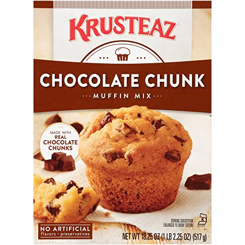 Chocolate Chip Muffin Mix Bundle Two Boxes 18.25 oz Krusteaz C...