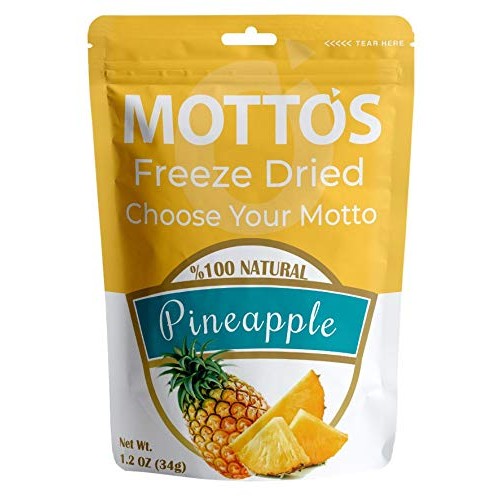 Mottos Freeze Dried Pineapple,1.2Oz,100% Natural, Only Natural I