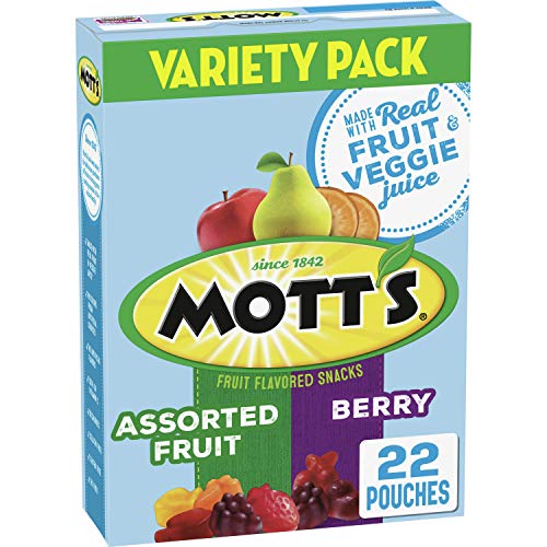 Motts, Assorted Berry Fruit Snacks, Gluten Free, 17.6 Oz Pack