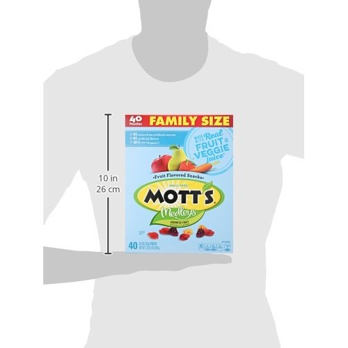 Motts Medleys Fruit Snacks, Gluten Free, Family Size, 40 Pouche