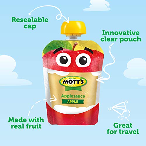 Motts Applesauce, 3.2 Ounce Clear Pouch, 12 Count Pack Of 4,