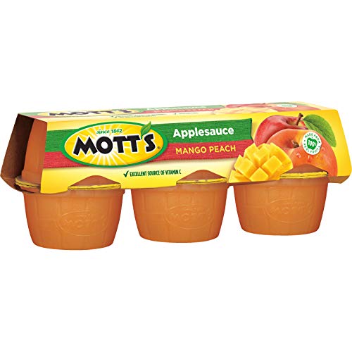 Motts Applesauce, Mango Peach, 4 Ounce Cups Pack Of 72