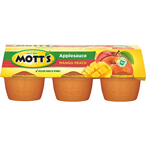 Motts Applesauce, Mango Peach, 4 Ounce Cups Pack Of 72