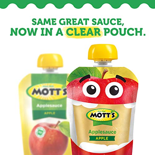 Motts Cinnamon Applesauce, 3.2 Ounce Clear Pouch, 12 Count Pac