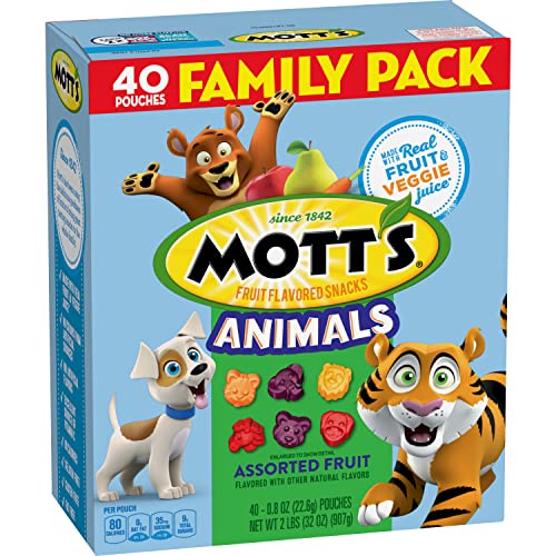 Motts Fruit Flavored Snacks, Animals Assorted Fruit, Gluten Fre